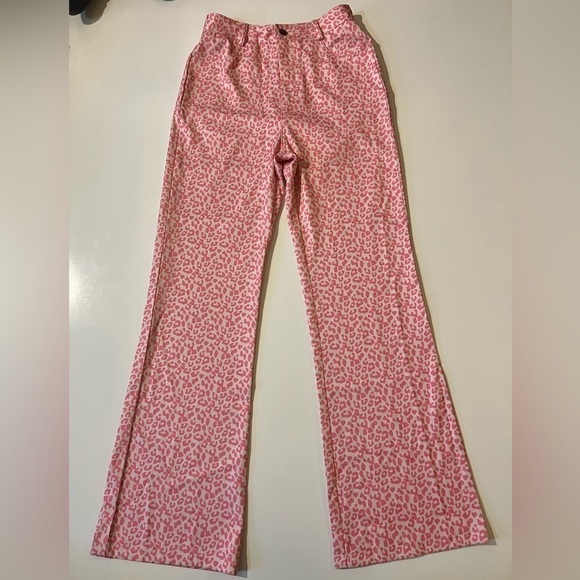 Princess Polly Ryllie Pink Cheetah Pants Size 4 - Picture 14 of 14